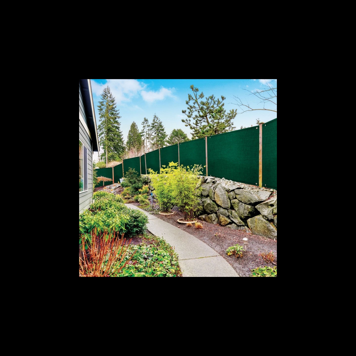 ProBache - Rete ombreggiante 1,8x10m, telo rotolo per recinzione giardino 220g/m², verde