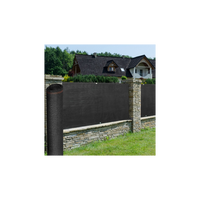 IDMarket - Rete ombreggiante 1,8x10m, telo rotolo per recinzione giardino 300g/m², nero