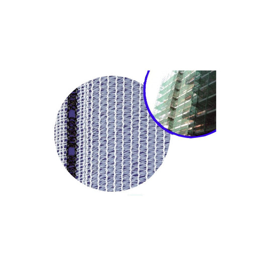 Rete per ponteggi Brixo bianca antipolvere H1,8x25 m – HDPE piattina – 75 g/m² – Asole ogni 3 cm