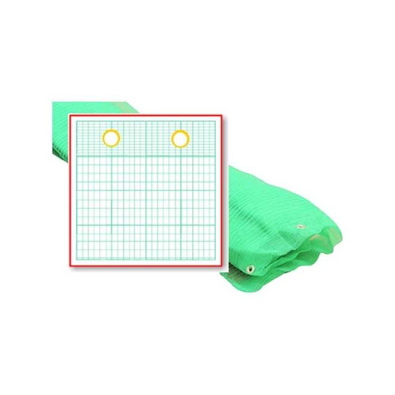 Rete per Ponteggi Occhiellata Verde Mt.25 H.Cm. 180