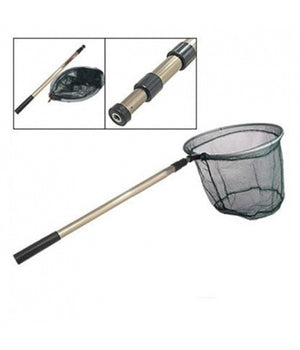 Rete Pesca Pieghevole Con Manico Telescopico In Allumino Estensibile Guardino         
