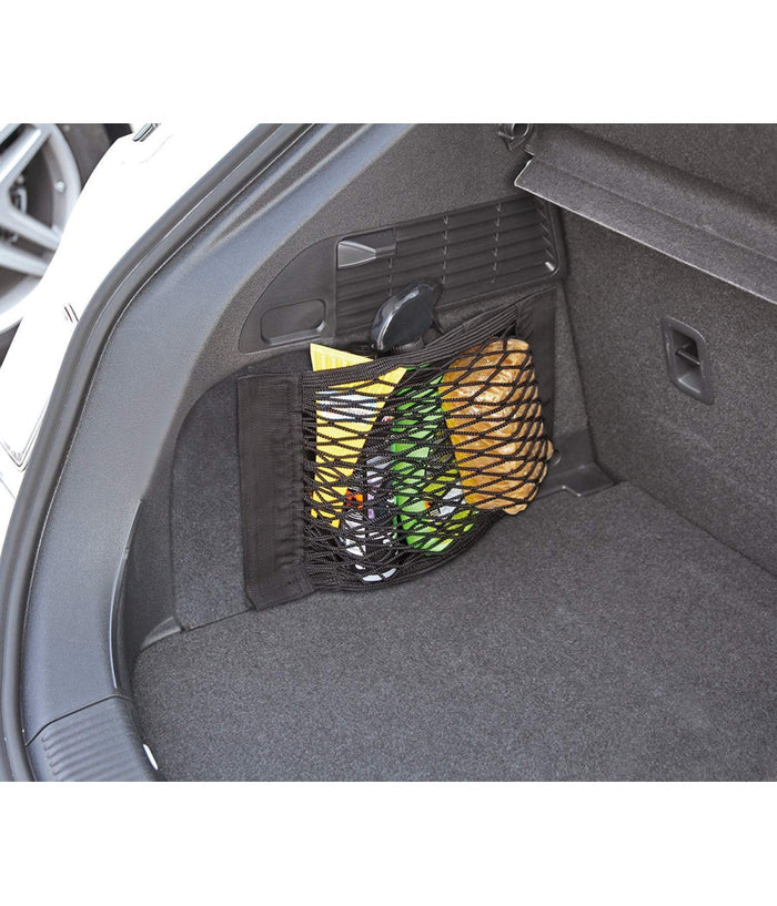 Rete Portaoggetti Auto 40x25cm Tasca Elastico Bagagliaio Appendere Organizzatore         