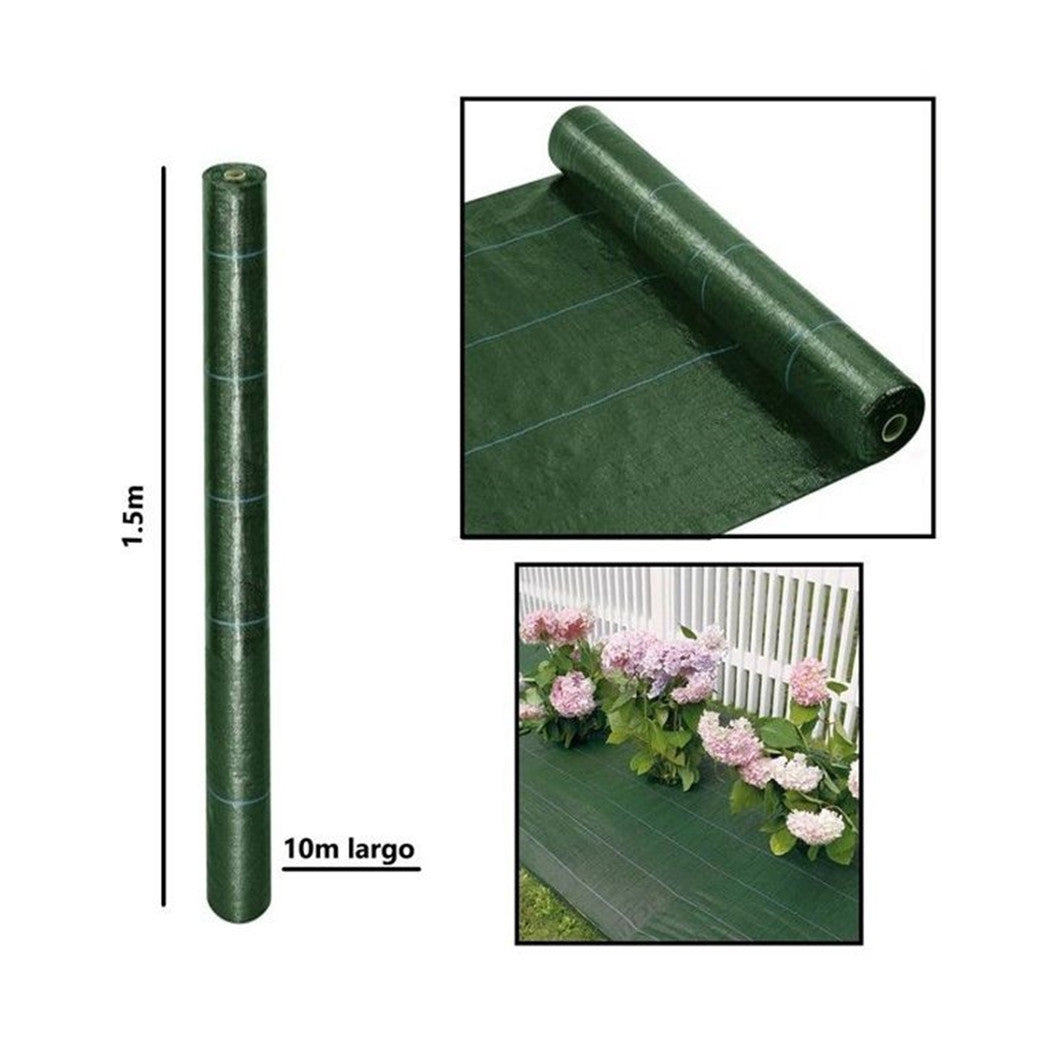 Trade Shop - Rete Telo Pacciamatura Anti Erba Per Orto Giardino Serra 1.5x10 Mt Resistente 222252 -        