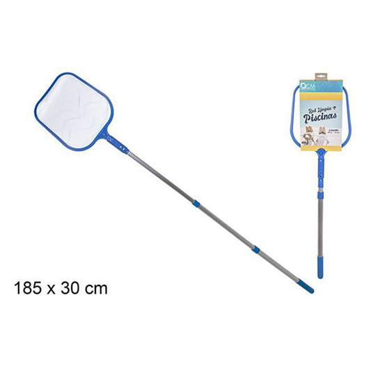 Trade Shop - Retino Per Piscina Con Manico Estensibile 185x30cm Strumento Pulizia Foglie 017544 -