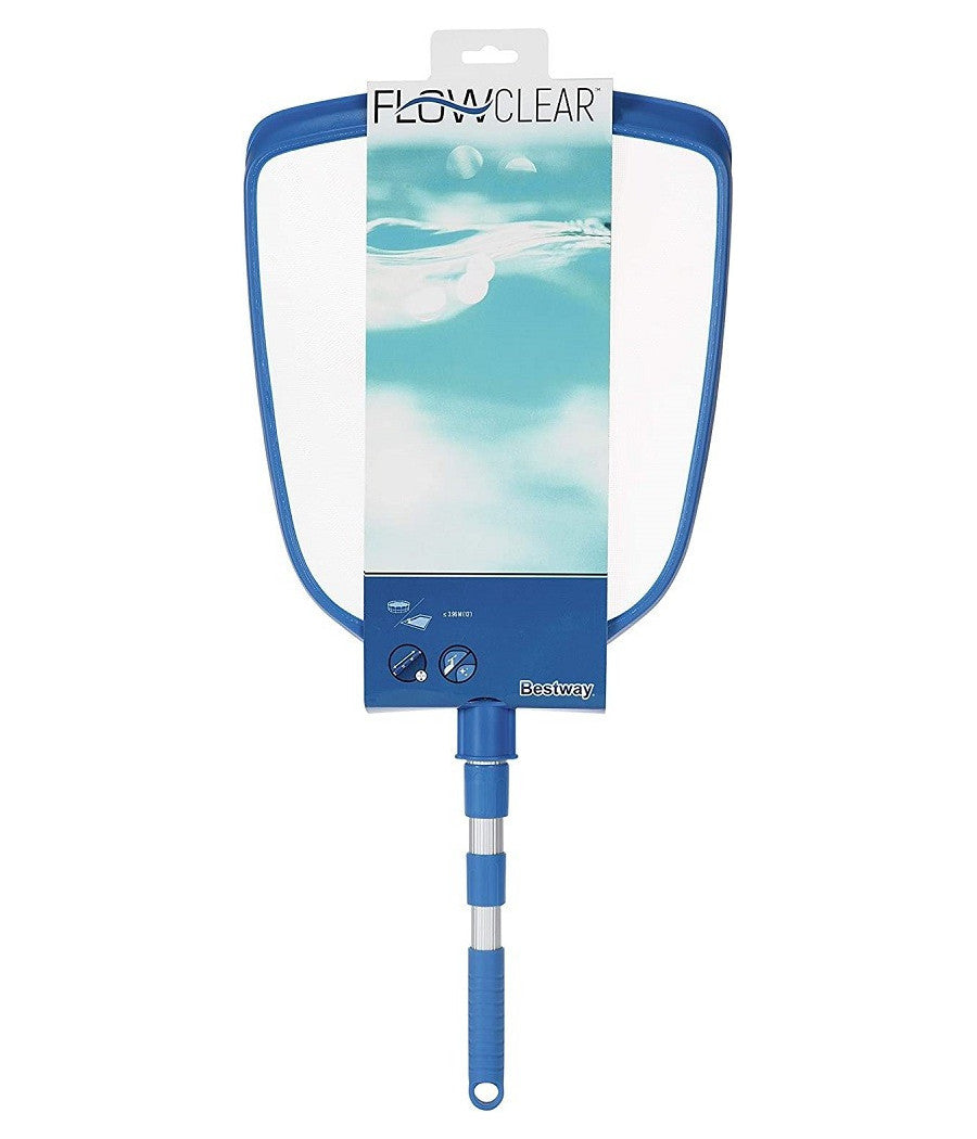 Trade Shop - Retino Set Per Piscina Fuori Terra Aquascoop Skimmer Con Asta Estendibile 58635 -