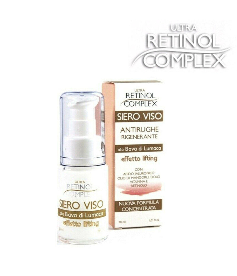 Retinol Complex Siero Viso Concentrato Lifting Antirughe Bava Di Lumaca 30ml         