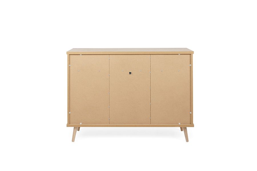 Madia Rosvik con 3 ante e 2 cassetti Grigio Seta, Grigio Perla e Antracite, ZFREK52