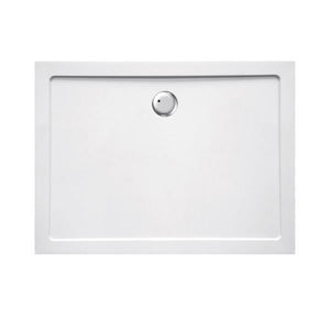 Piatto doccia 70x120 cm rettangolare ribassato EASYFLAT resina H3.5 cm MONACO Bianco