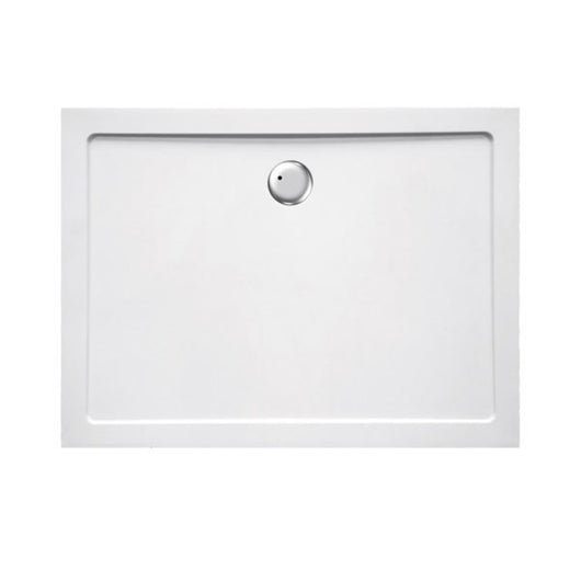 Piatto doccia 76x120 cm rettangolare ribassato EASYFLAT resina H3.5 cm MONACO Bianco