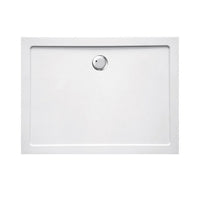 Piatto doccia 70x100 cm rettangolare ribassato EASYFLAT resina H3.5 cm MONACO Bianco