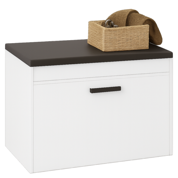 Scarpiera, bianca 60x35x49 cm