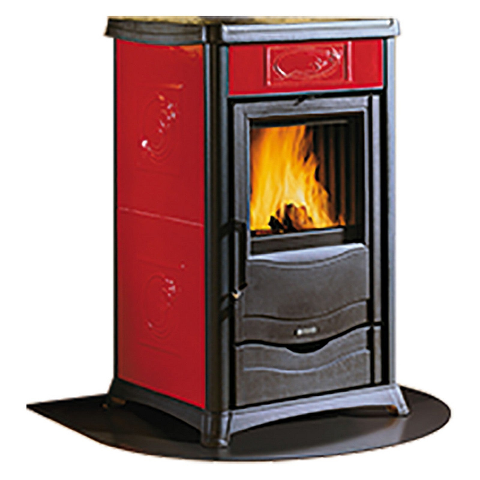 stufa a legna 'rossella plus' colore pietra naturale cod:ferx.700081nlm