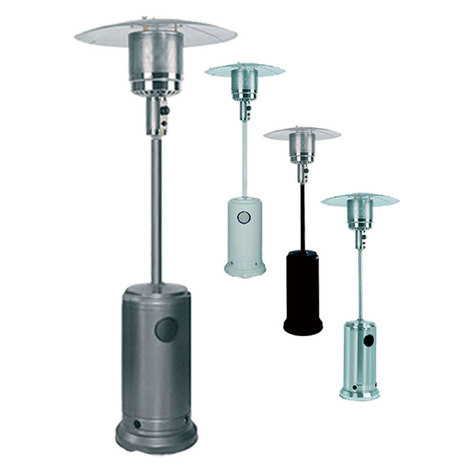 stufa radiante a fungo verniciata nera cod:ferx.700236nlm