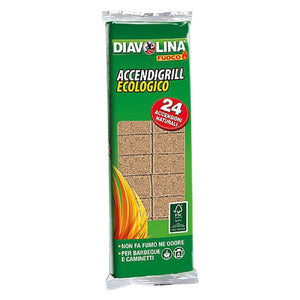 diavolina 'accendifuoco/grill ecologica' 24 cubi - art. 15330 cod:ferx.700824nlm