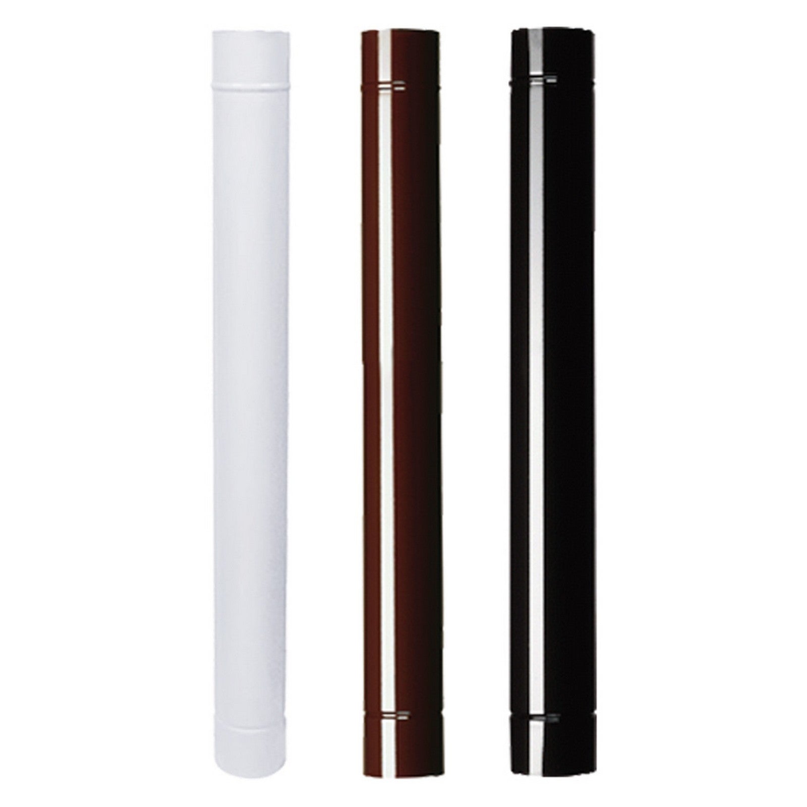 tubo smaltato per stufe cm 100 ø 12 nero cod:ferx.701458nlm