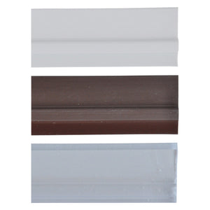 paraspifferi sottoporta con pinna in gomma mt. 1 trasparente cod:ferx.8055714nlm