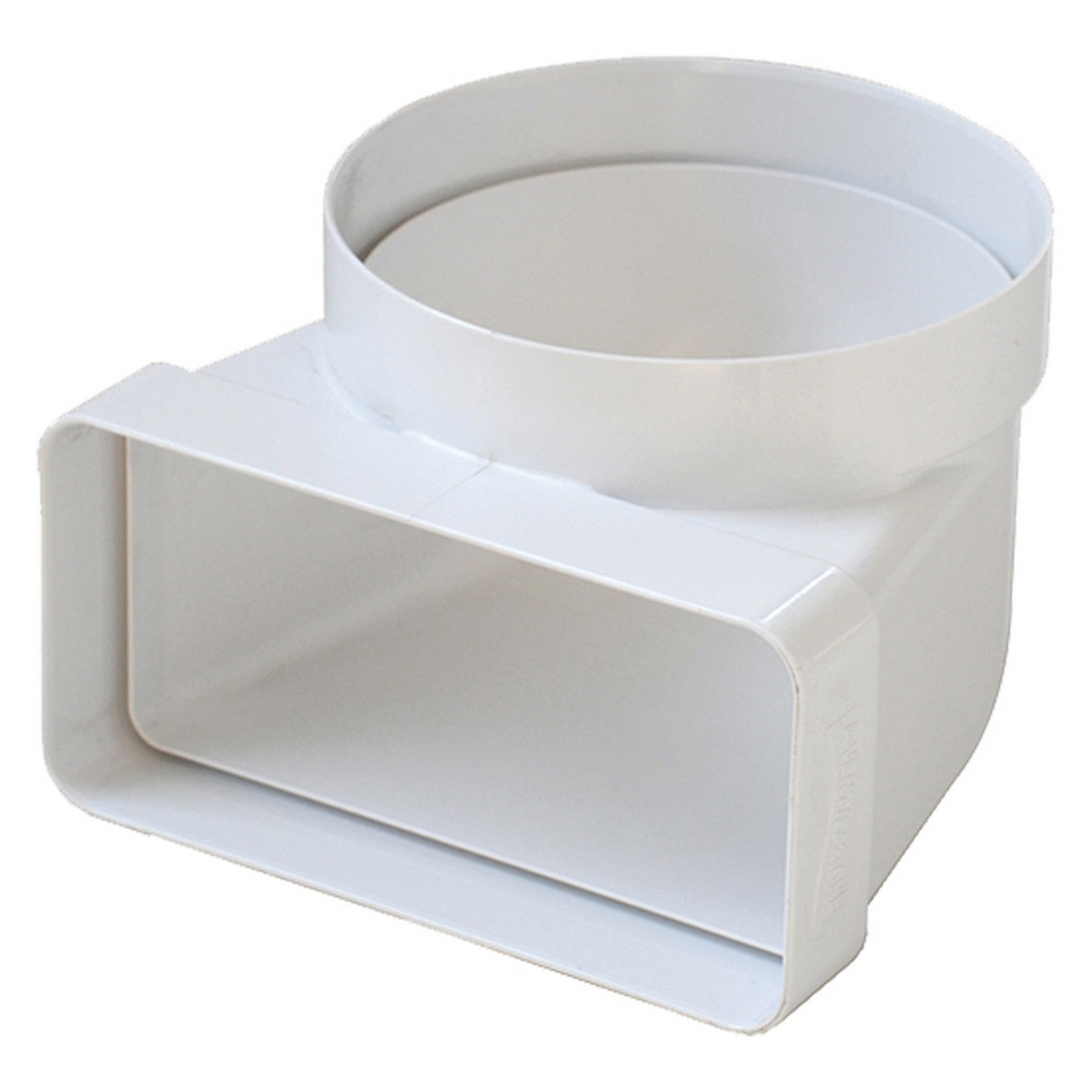 curva per aerazione canalizzata ømm. 125 - mm.150x70 cod:ferx.701342nlm