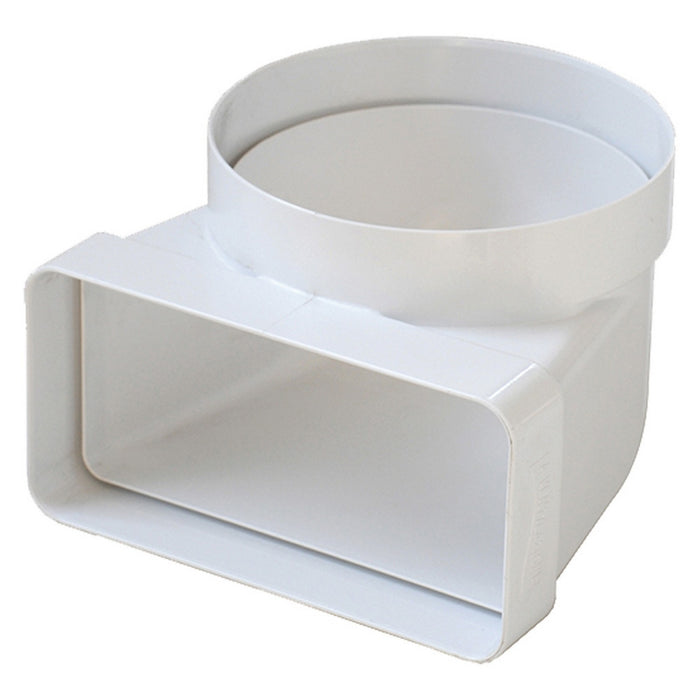 curva per aerazione canalizzata ømm. 125 - mm.150x70 cod:ferx.701342nlm