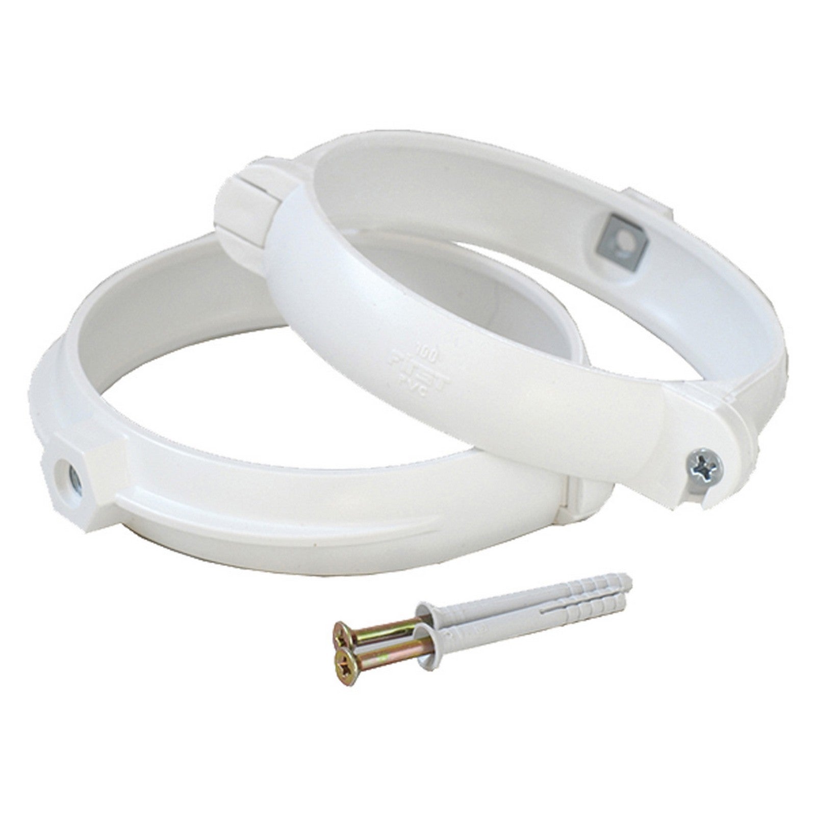 1coppia coppia staffe fermatubo per aerazione canalizzata ømm. 125 cod:ferx.701373nlm