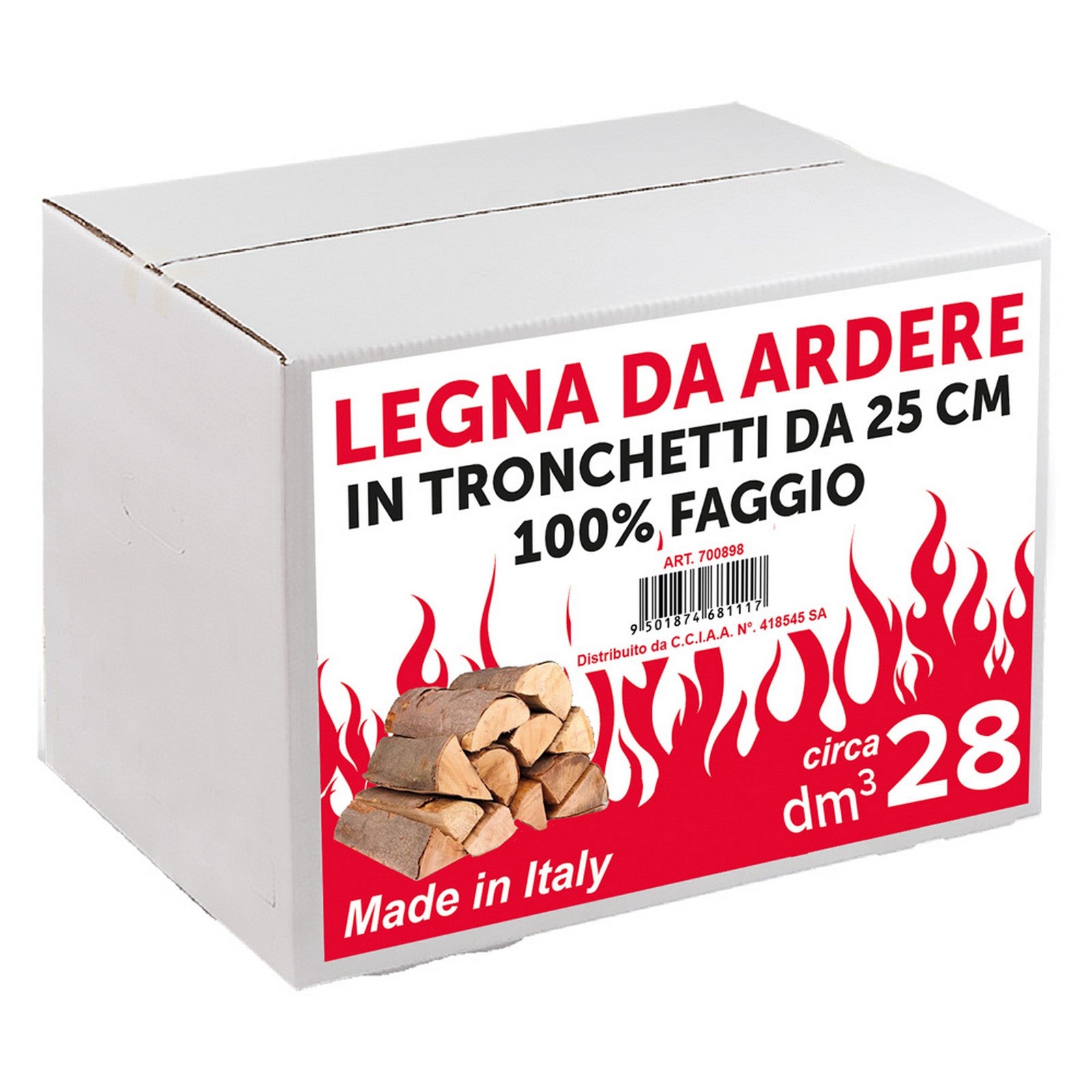legna da ardere 28 decimetri cubi - in scatola cod:ferx.700898nlm