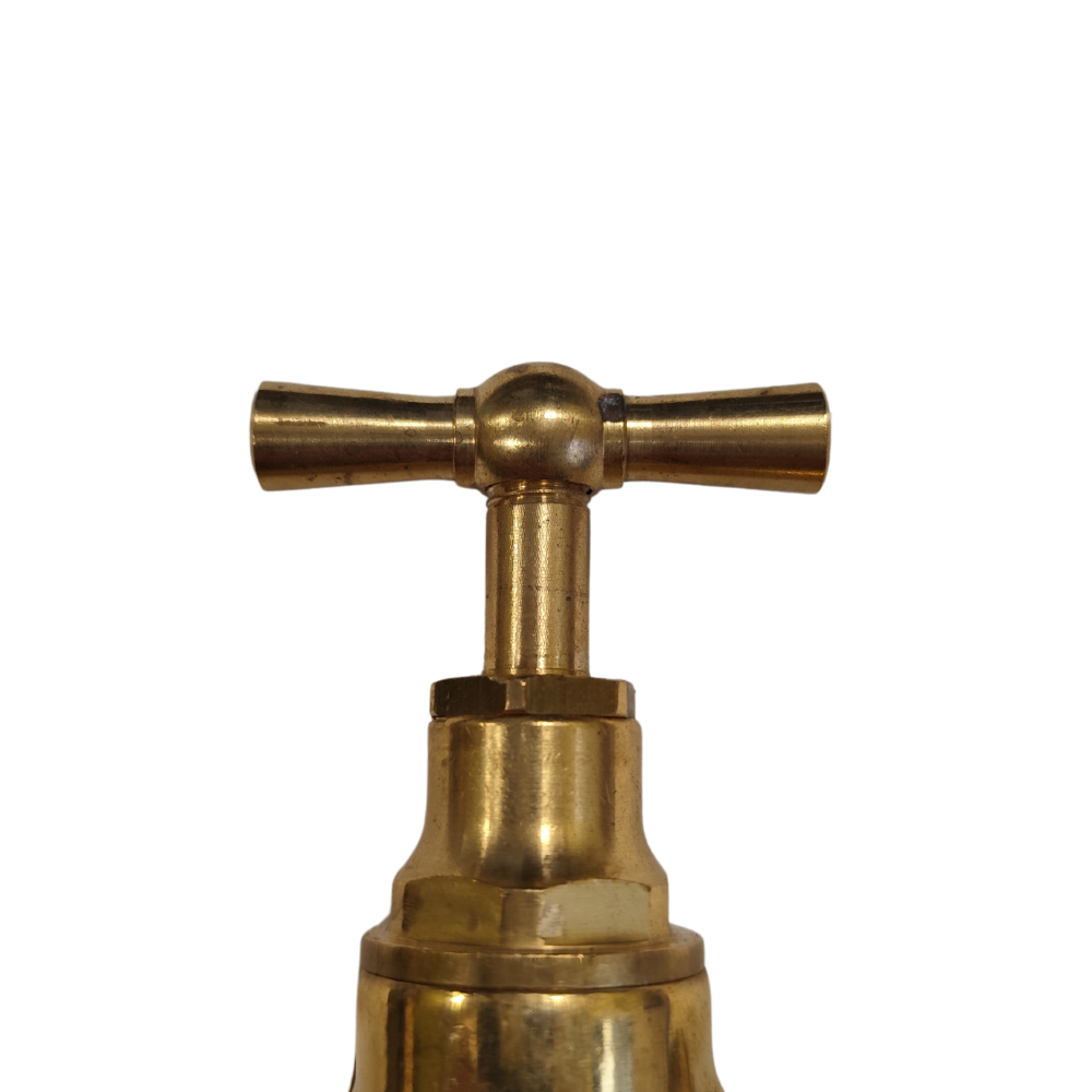 Rubinetto portagomma ottone lucido 1/2 pollice erogazione giardino esterno