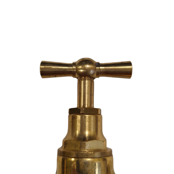 Rubinetto portagomma ottone lucido 1/2 pollice erogazione giardino esterno