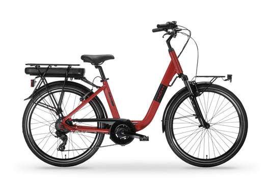 Bicicletta Elettrica A Pedalata Assistita MBM Rhea 28"-Rosso Opaco