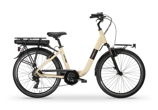 Bicicletta Elettrica A Pedalata Assistita MBM Rhea 26"-Beige