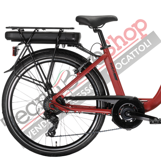 Bicicletta Elettrica A Pedalata Assistita MBM Rhea 28"-Rosso Opaco