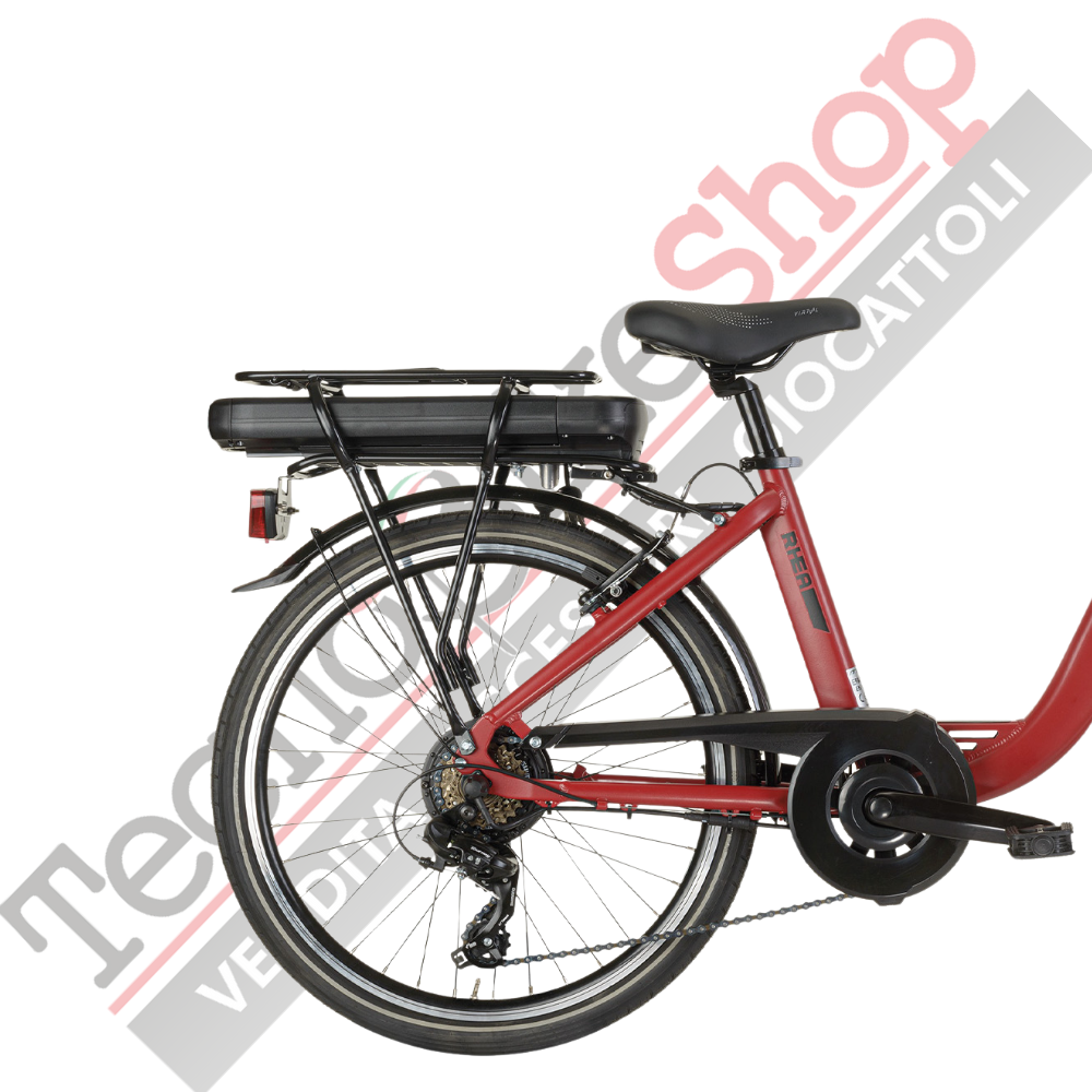 Bicicletta Elettrica A Pedalata Assistita MBM Rhea 24"-Rosso Opaco
