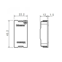 Falso polo 1 modulo bticino living now k4950 nero