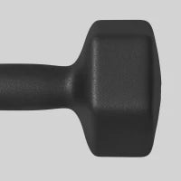 Set 2 Manubri Esagonali da 2x8 kg in Metallo e Plastica con Impugnatura Antiscivolo, 24x11x11 cm, Nero