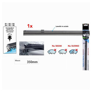 Ricambi Per Spazzola Tergicristallo Gommino Nero 35 Cm Alta Qualità  Ter-rel002         