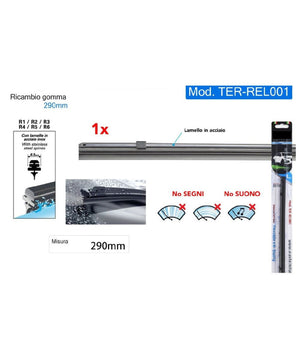 Ricambio Gommino Per Spazzola Tergicristallo Nero 29 Cm Maxtech Ter-rel001         