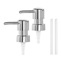 Ricambio pompa dispenser sapone cromo con design tondo 2 pezzi