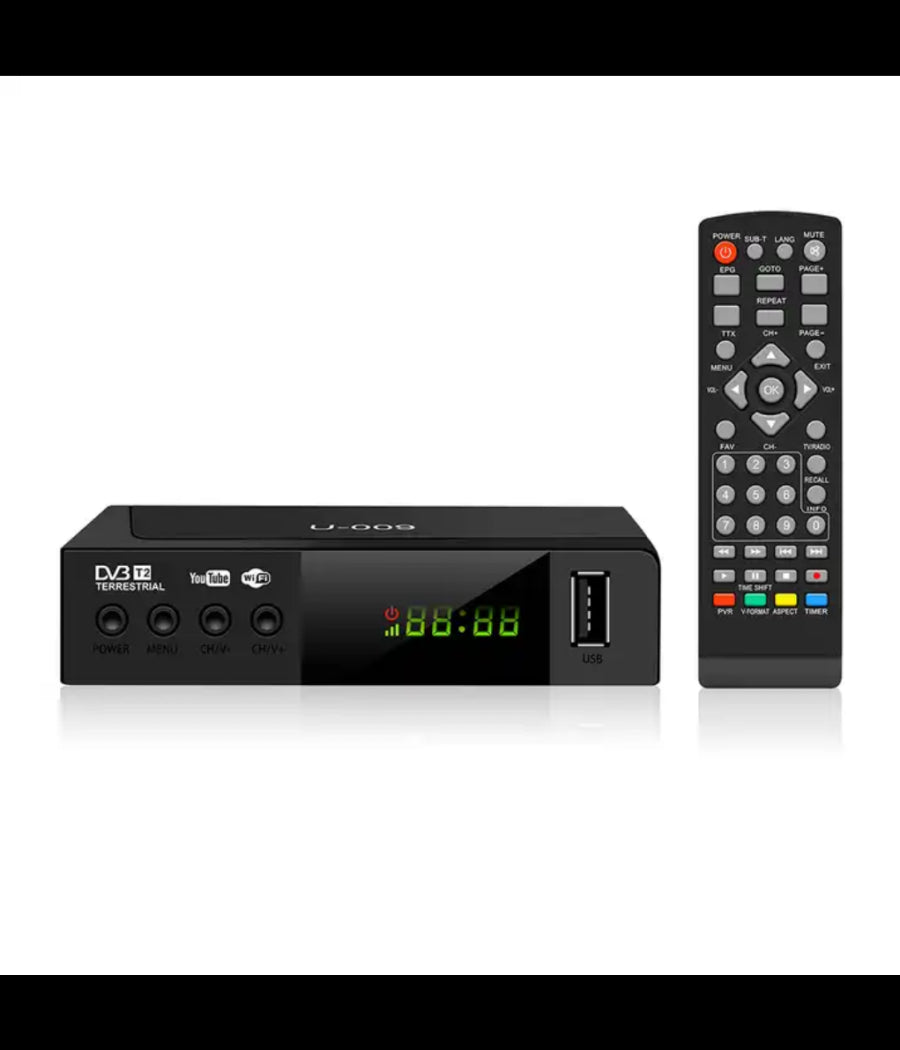 Ricevitore Digitale Terrestre Decoder Tv Scart Mpman Dvb-t 2012 Telecomando Usb         