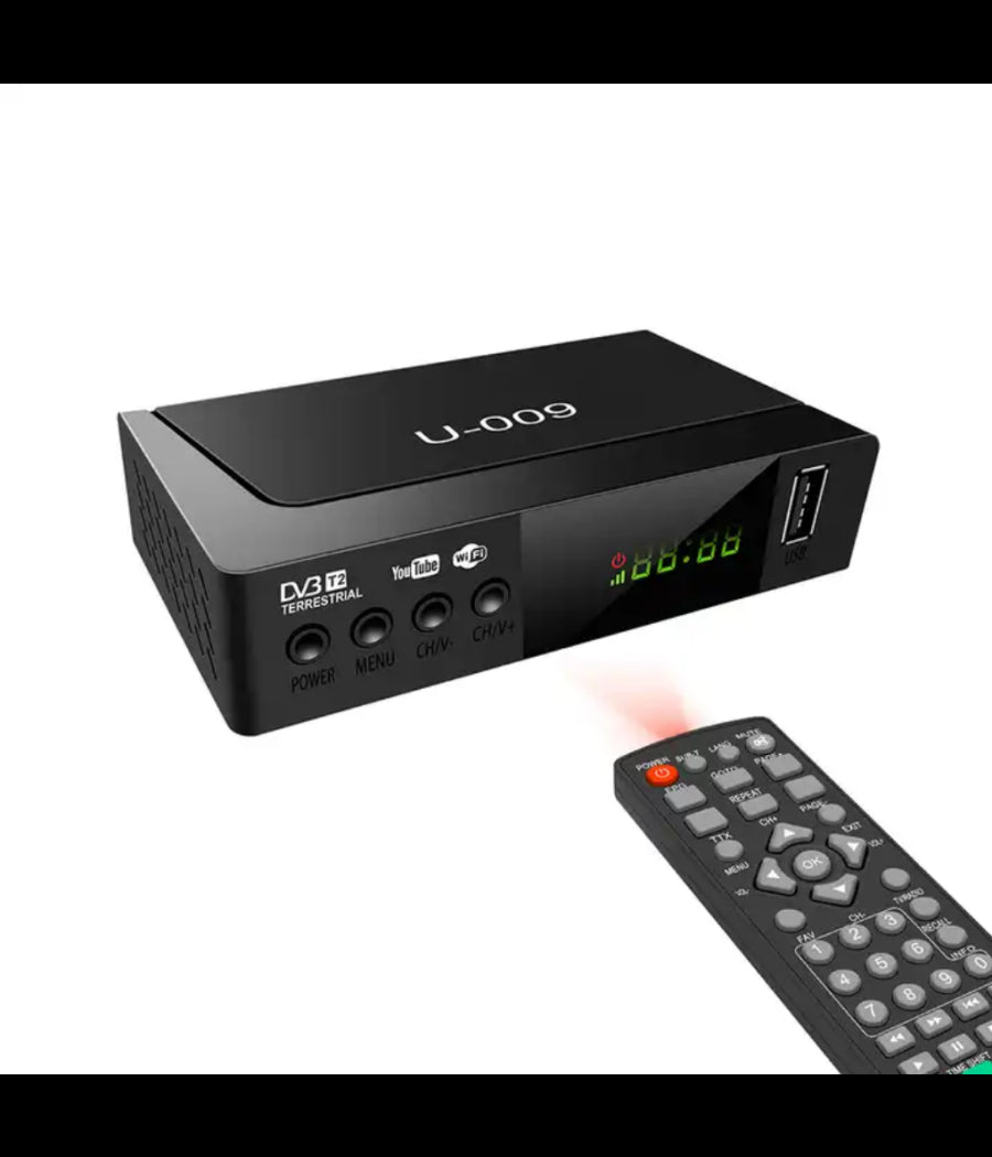 Ricevitore Digitale Terrestre Decoder Tv Scart Mpman Dvb-t 2012 Telecomando Usb         