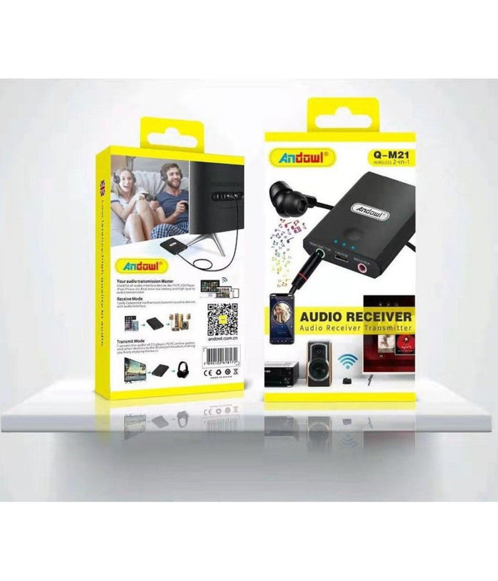 Ricevitore Trasmettitore Audio Ricaricabile Bluetooth Per Tv Stereo Cuffie Q-m21         