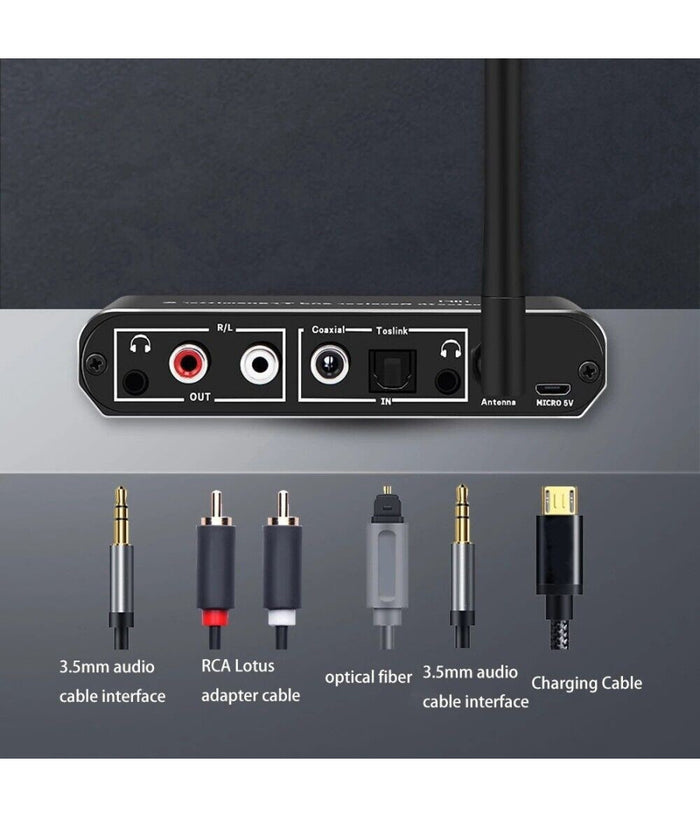 Ricevitore Trasmettitore Bluetooth Convertitore Audio Digitale A Analogico H09         