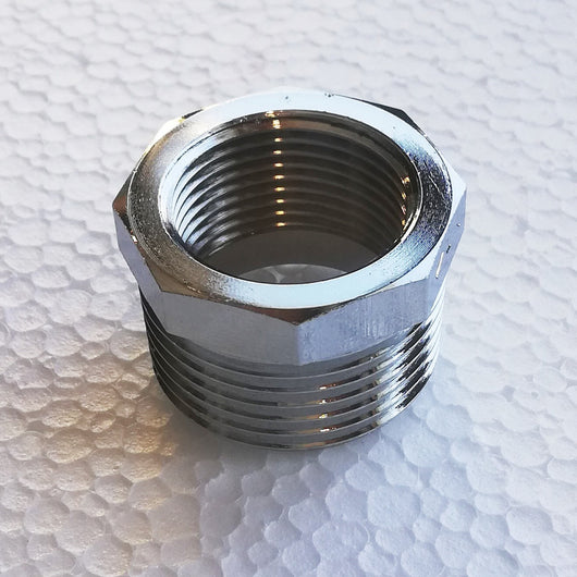 Riduzione mf da 1''x 1/2'' in ottone cromato