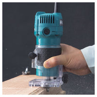 Trade Shop - Rifilatore 6mm Fresatrice 530w 3000rpm Ad Immersione Makita 3709 A Base Fissa -
