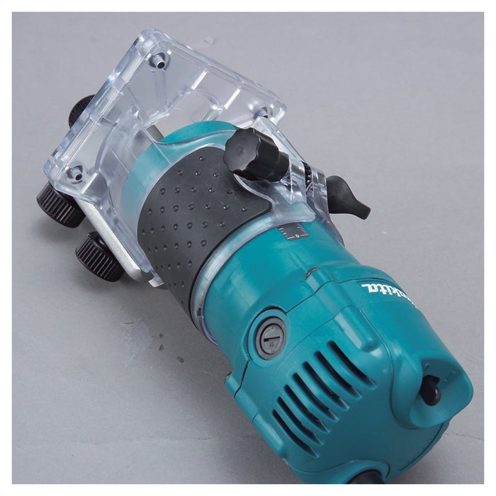 Trade Shop - Rifilatore 6mm Fresatrice 530w 3000rpm Ad Immersione Makita 3709 A Base Fissa -