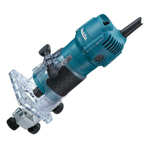 Trade Shop - Rifilatore 6mm Fresatrice 530w 3000rpm Ad Immersione Makita 3709 A Base Fissa -