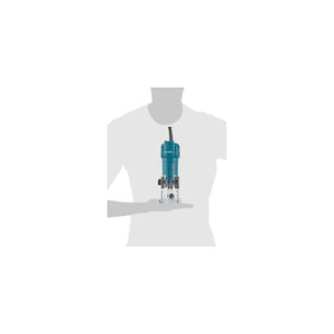 Trade Shop - Rifilatore 6mm Fresatrice 530w 3000rpm Ad Immersione Makita 3709 A Base Fissa -