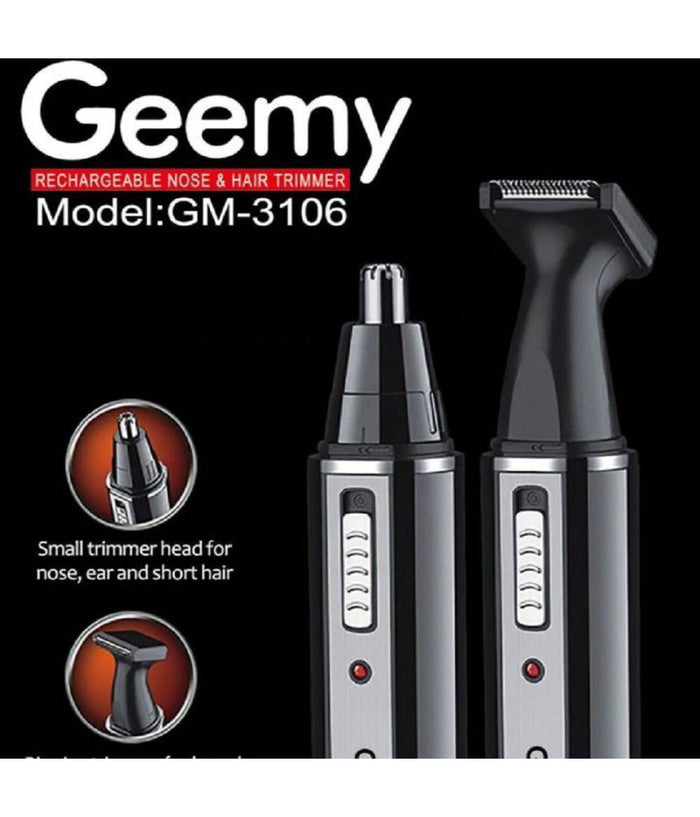 Rifinitore 2in1 Rasoio Naso Capelli Ricaricabile Professionale Elettrico Gm-3106         