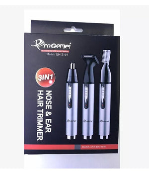 Rifinitore 3in1 Tagliacapelli Naso Orecchie Batteria Ricaricabile Trimmer Gm3107         