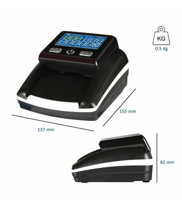 Rilevatore Banconote False Money Detector Negozio Verifica Rileva Soldi         