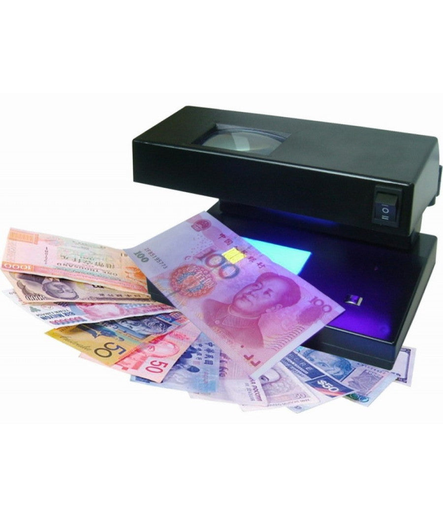 Rilevatore Soldi Falsi Luce Uv Controllo Mg Nuove Banconote Euro Money Detector         