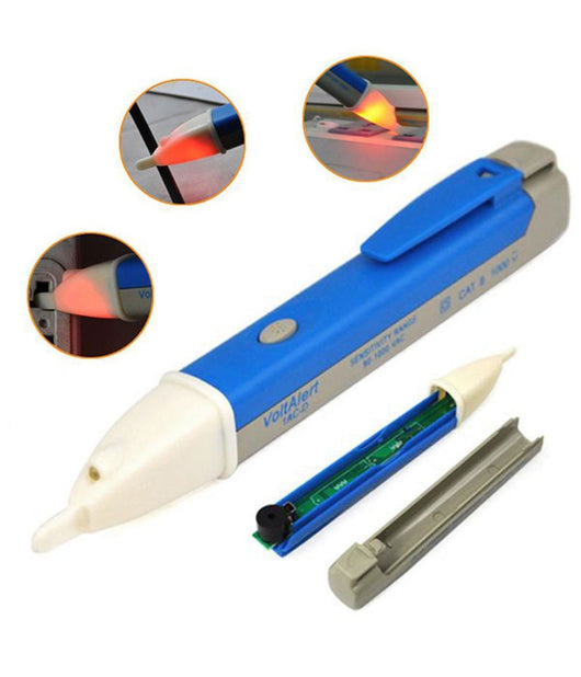 Rilevatore Verifica Di Tensione Corrente Elettrica Penna Tester Led 90v 1000v         