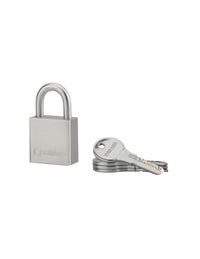 Lucchetto a chiave Rinox, 40 mm, acciaio inossidabile, esterno, arco in acciaio INOX, 4 chiavi - THIRARD